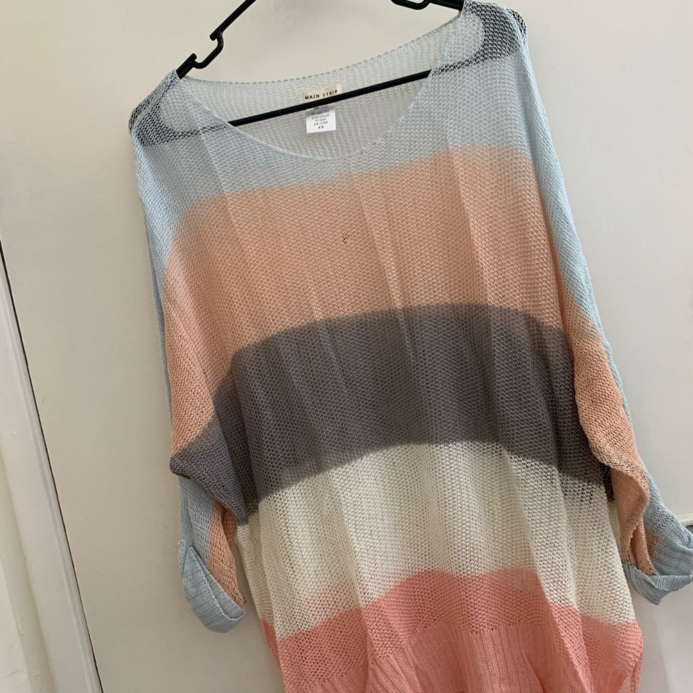 Striped breezy sweater